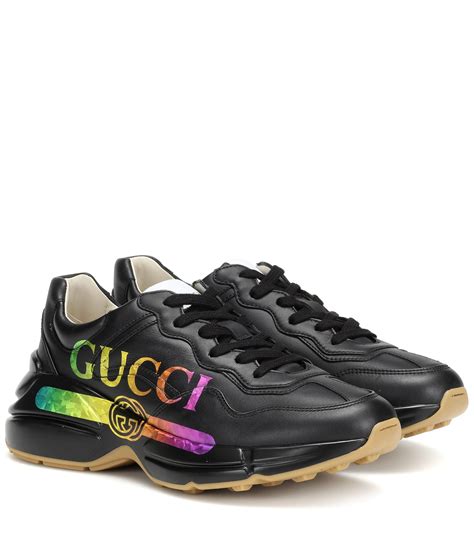 gucci rhyton black sneakers.